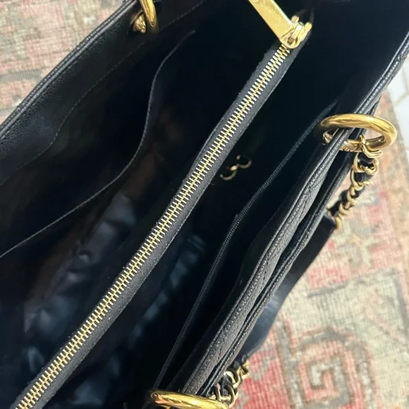 Chanel Black Quilted Caviar Grand Shopping Tote - Picture 7 of 10